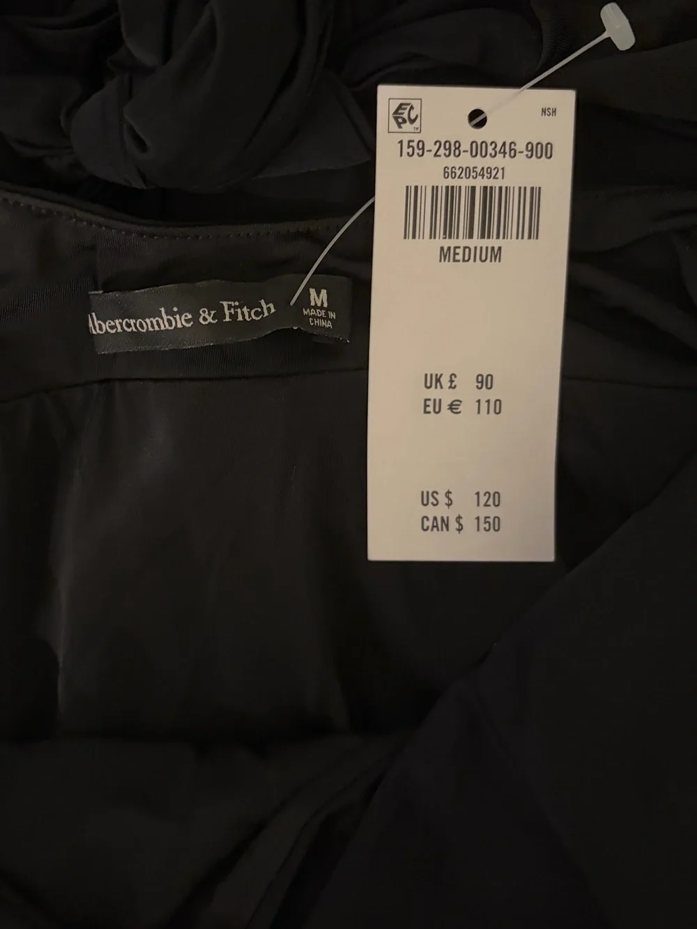 Abercrombie and Fitch Black Halter Wrap Maxi Dress - NWT Size Medium